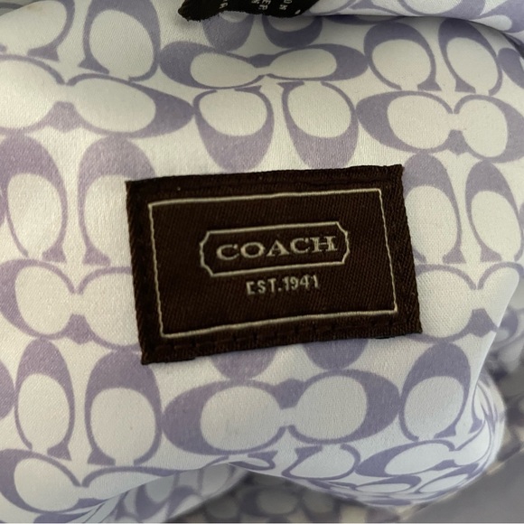 COACH Bucket Hat with Tan Leather Trim M/L - Picture 4 of 6